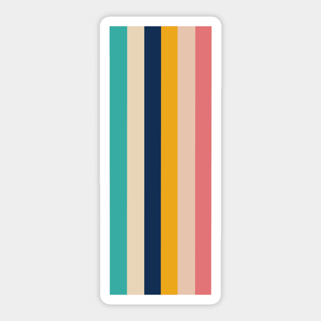 70s style stripes Sticker by JessCarrsArt